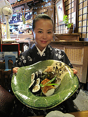 9料理:盛り合わせです@京寿司ランチ・祇園いづ重