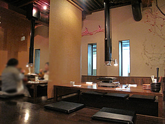 4店内:掘り炬燵テーブル席@柳橋もつ元・柳橋連合市場