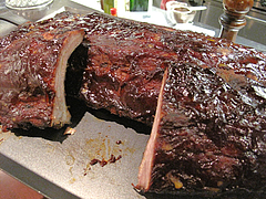 料理:BBQバックリブ@BUTCHER・炭火焼フレンチ・ブッチャー・平尾