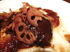 夜:イベリコ豚ほほ肉の赤ワイン煮込みアップ@イタリアン・トラットリア・ ウーノ(Trattoria-Uno)