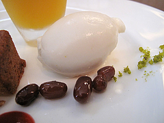 23ランチ：デザート・ヨーグルトアイス＠食堂シェモア・フレンチ・イタリアン・洋食