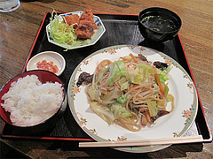10ランチ:広東風やきそばAセット600円@大連屋台料理Lee(李・リー)