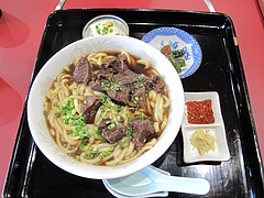 料理:小倉名物肉うどん680円@白頭山・福岡店