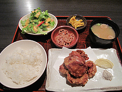 6ランチ:若鶏唐揚げ膳490円@居酒屋しょうき・長住店