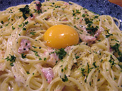 カルボナーラ@洋麺屋五右衛 福岡天神コア店