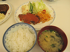 13ランチ:豚ロースステーキ・トマトソース@定食の味作食堂