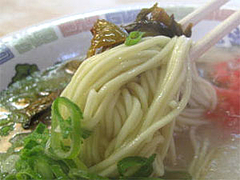 料理:博多ラーメンの麺@博多ラーメンはかたや堅粕店