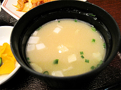 料理:定食の味噌汁@八仙閣・博多駅東