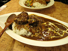 ランチ:イチ押し!Wビーフカレー890円@完熟野菜の大自然CURRY(カレー)・西新商店街