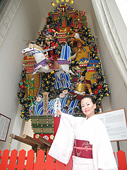 外観:櫛田神社・常設飾り山@博多つけ蕎麦・串揚げ・博多大乗路・櫛田神社