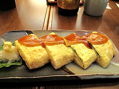 8夜の食事:だし巻@手打ち蕎麦・やぶ金・大名