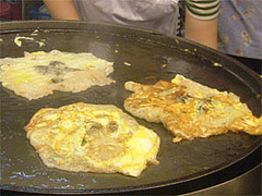 士林夜市の牡蠣オムレツ@台湾・台北