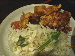 21ランチ:小さい中華丼セット唐揚げ@ラーメン居酒屋・長浜将軍・門