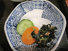 料理:野の花膳・香の物@おちゃの舎 野の花・福岡県小郡市