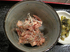 料理:小鉢のサーモン@海の味・有福・サンセルコ