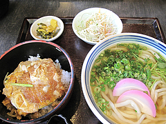 料理:日替わりうどん(温)680円@麺処かわべ・博多駅南