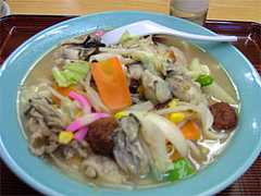 カキ入りちゃんぽんうどん@うちだ屋清川店