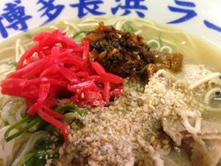19卓上のトッピング@元祖まるしば屋・柳橋本店