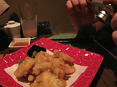料理:大分名物とりてん(とり天)@ウォーターダイニング蔵音・博多駅東