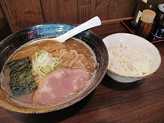 14ランチ:こってり豚骨魚介・白ご飯@ラーメン・つけ麺・中華蕎麦・翠蓮