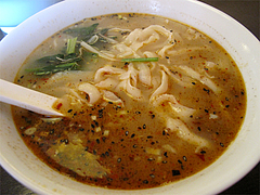 料理:刀削坦々麺580円@中華・如家・平尾