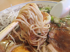 料理:ぶしラーメン麺@一龍・小倉駅前