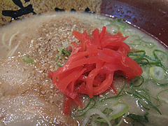11ランチ:ゴマと紅しょうが@博多ラーメンちょうてん・博多本店・博多駅前