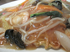 12ランチ:五目あんかけ皿うどんの餡@中華・舞鶴麺飯店