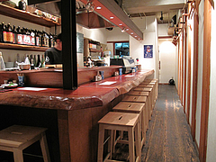 3店内:カウンター席のみ@うず・魚串・警固