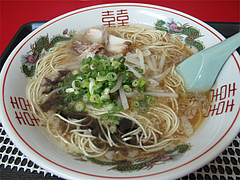 料理:博多豚骨ラーメン500円(替玉無料)@ラーメンかめぞう住吉店