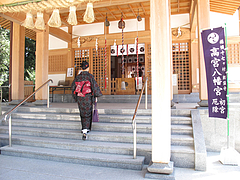 外観:本殿参拝@高宮八幡宮・福岡