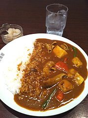 3ランチ:牛もつ野菜カレー830円@カレーハウスCoCo壱番屋(ココイチ)・中央区清川店