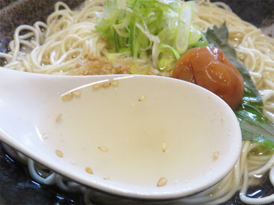 7鯛骨麺・梅スープ