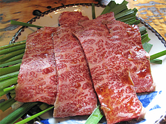 料理:黒毛牛炭焼1890円@地鶏炭火焼・佐土野家・湯布院(由布院)