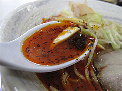 料理:節道ラーメン赤のスープ@節道・春日