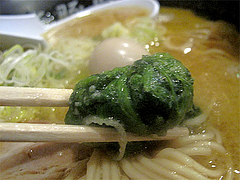 12ランチ:ラーメンほうれん草@海豚や・大橋店
