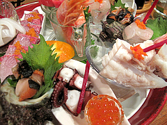 10居酒屋:刺身盛り合わせ裏@海鮮居酒屋・だぼ・長浜