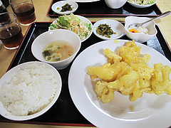 5ランチ;イカのマヨネーズ煮定食@翔悦・中華