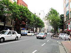 外観:国体道路@らーめん屋今泉のバス停まえ・天神