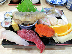 料理:すし定食のにぎり1@ランチ・鮨あつ賀