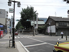 外観:旧大乗寺前町の通り@博多つけ蕎麦・串揚げ・博多大乗路・櫛田神社