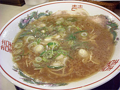 ラーメンのネギたっぷり@万力らーめん清川