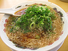 料理:背脂醤油ラーメン600円@ラーメン来来亭・大橋店・福岡