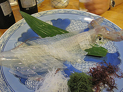 4料理:いかの活造り@河太郎・中州本店