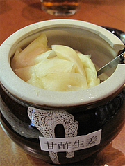 料理:甘酢生姜(がり)@らーめん・麺屋・遊楽