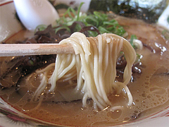 7ランチ:豚骨ラーメン麺@らーめん筑後屋・大野城店