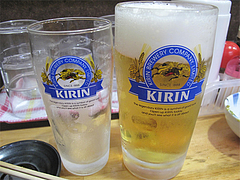 料理:ビール@一竜・川端商店街