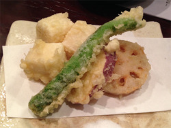 5ごま豆腐の天ぷら@上かん屋