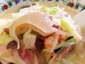 15特製什景湯麺のフカヒレ@江山楼中華街本店
