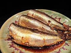 11昭和レトロな日本酒バー:いわしの生姜煮@居酒屋・酒菜の店みき・大橋